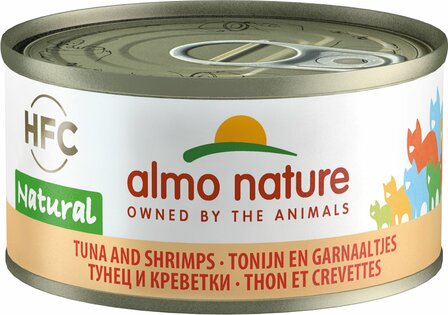 Almo Nature Tonijn met Garnaal blikje 70 gram