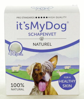 It&#039;s My Dog Schapenvet Naturel 40 stuks