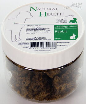 Natural Health Snack Konijn 100 gram